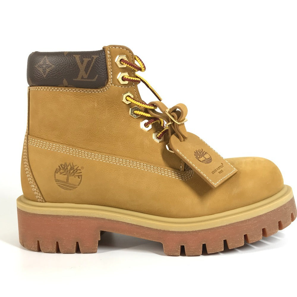 LOUIS VUITTON LV × Timberland Ankle Boots Shoes Monogram Boots Men's Beige