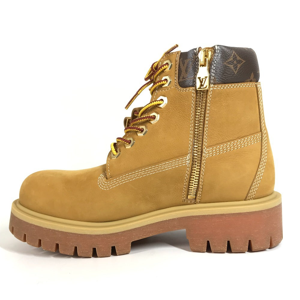 LOUIS VUITTON LV × Timberland Ankle Boots Shoes Monogram Boots Men's Beige
