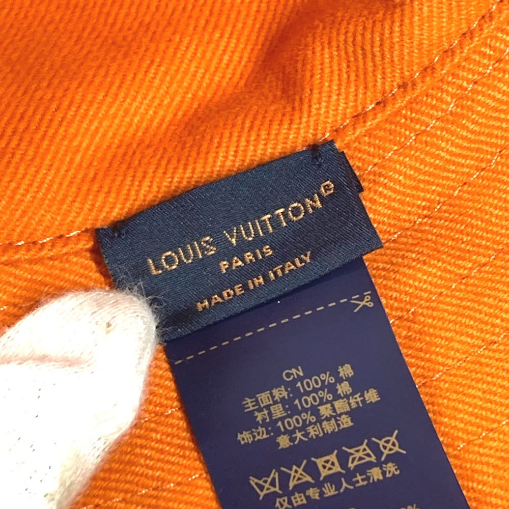 LOUIS VUITTON M7537L デニム バケットハット デニムパッチワーク エクスプローラー リバーシブル ハット帽 帽子 バケットハット ボブハット 紐付き ハット コットン メンズ ブルー