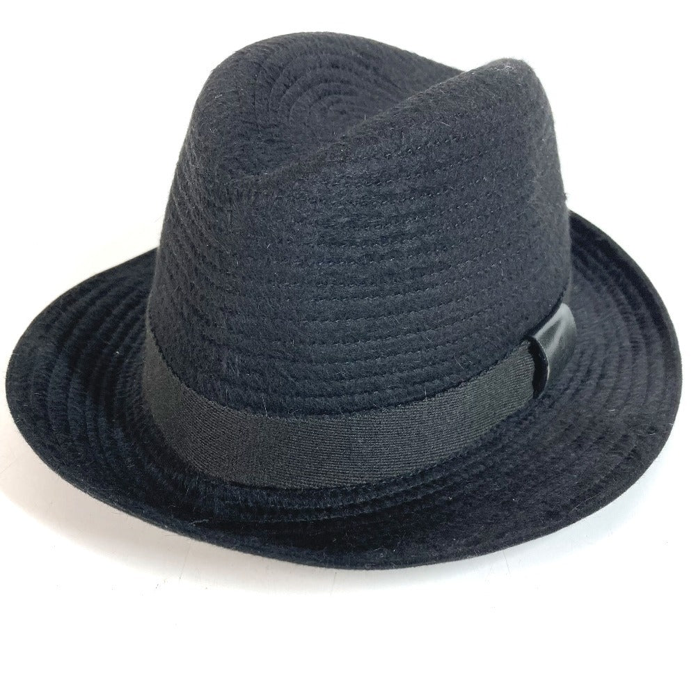 GUCCI Logo Hat Cap Bucket Hat Bob Hat Hat Cotton Men's Black