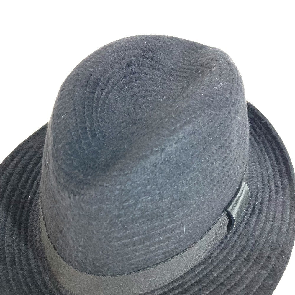 GUCCI Logo Hat Cap Bucket Hat Bob Hat Hat Cotton Men's Black
