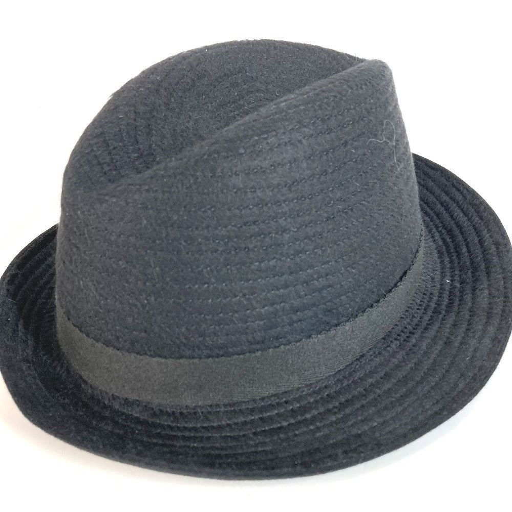 GUCCI Logo Hat Cap Bucket Hat Bob Hat Hat Cotton Men's Black