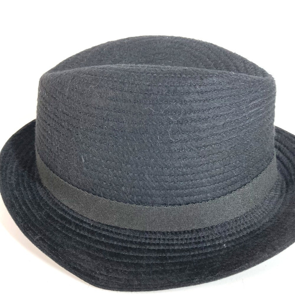 GUCCI Logo Hat Cap Bucket Hat Bob Hat Hat Cotton Men's Black