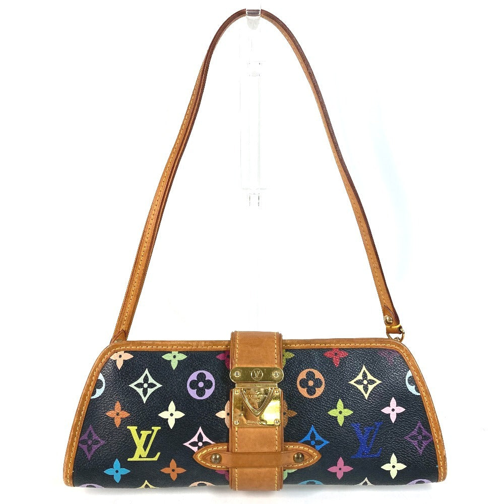 LOUIS VUITTON M40050 Monogram Multicolor Shirley 2-Way Bag Pouch Clutch Bag Shoulder Bag Monogram Multicolor Canvas Women's Noir Black