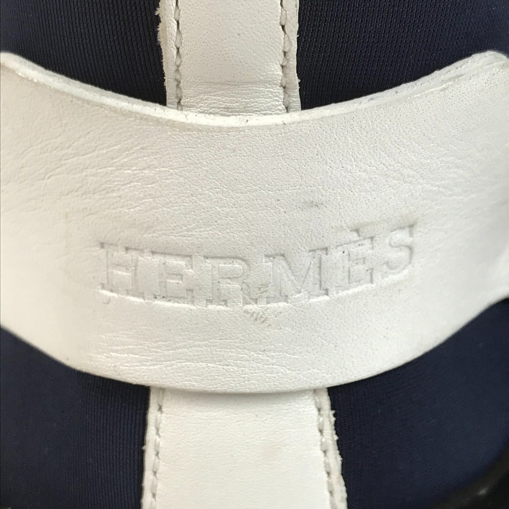 HERMES H-logo Bi-color Shoes Sneakers Polyamide Men's Navy