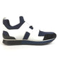 HERMES H-logo Bi-color Shoes Sneakers Polyamide Men's Navy