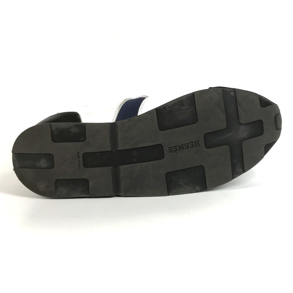 HERMES H-logo Bi-color Shoes Sneakers Polyamide Men's Navy