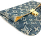 LOUIS VUITTON M95007 Monogram Denim Pochette Plat Pouch Clutch Bag Monogram Denim Unisex Blue