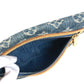 LOUIS VUITTON M95007 Monogram Denim Pochette Plat Pouch Clutch Bag Monogram Denim Unisex Blue