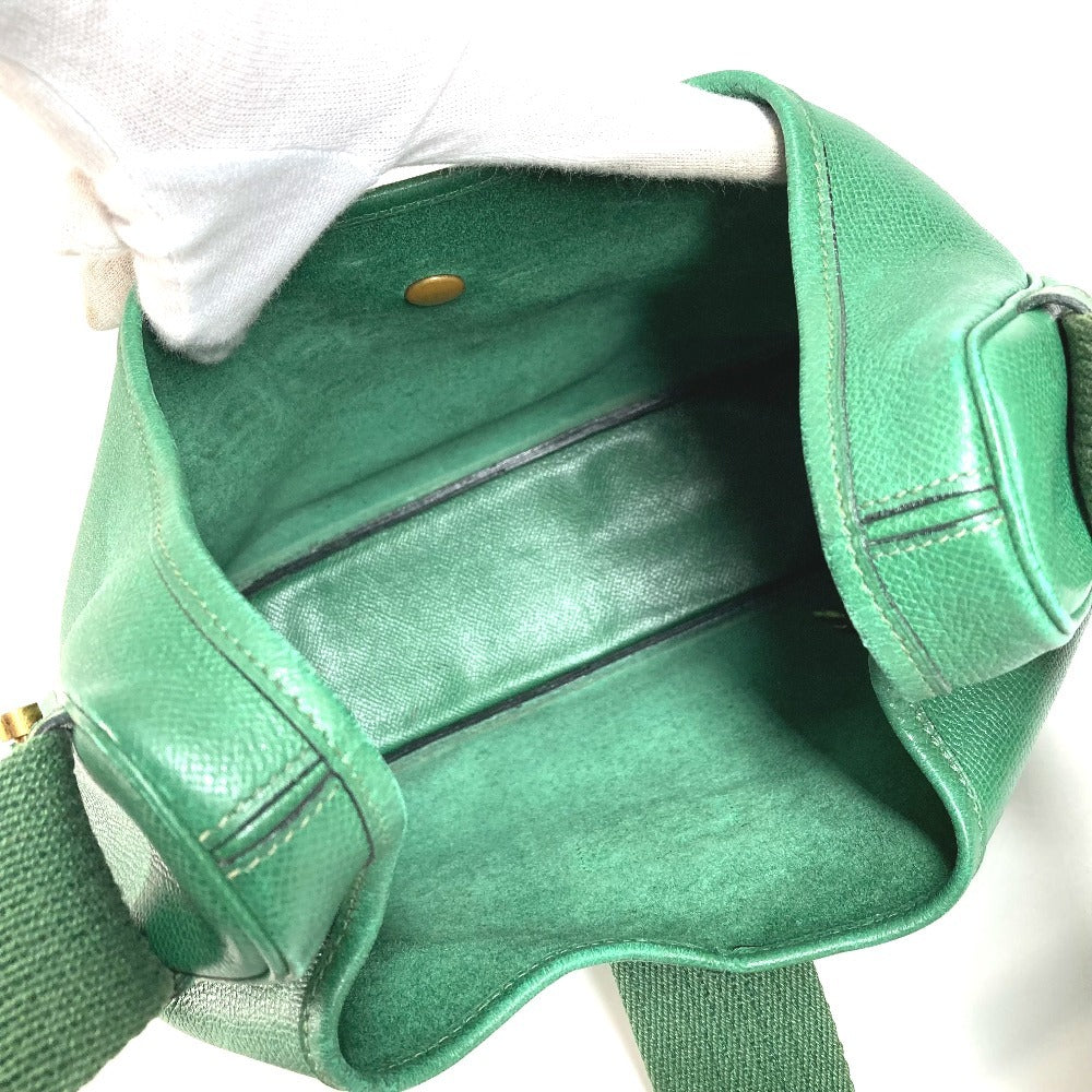 HERMES Vintage Sac Eau Bag Tote Bag Shoulder Bag Courchevel Unisex Green