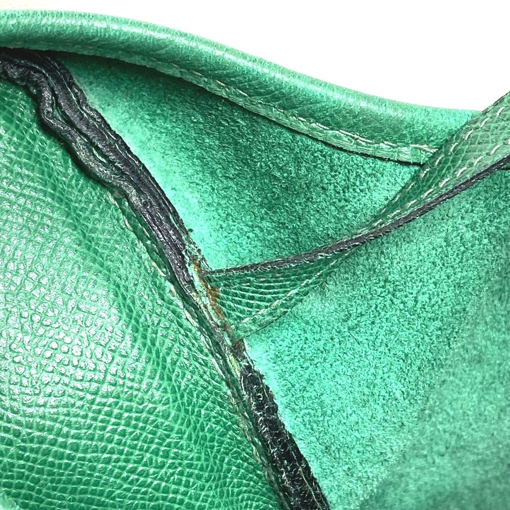 HERMES Vintage Sac Eau Bag Tote Bag Shoulder Bag Courchevel Unisex Green