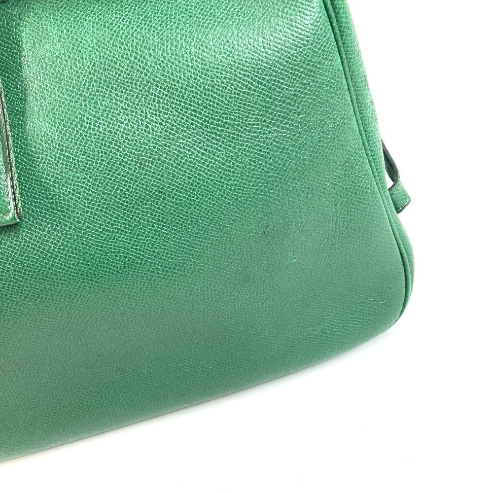 HERMES Vintage Sac Eau Bag Tote Bag Shoulder Bag Courchevel Unisex Green