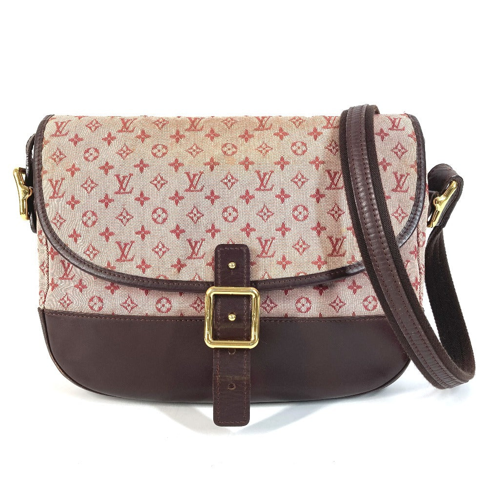 LOUIS VUITTON M92171 Monogram Mini Bérangère Flap Bag, Crossbody Pochette, Shoulder Bag, Monogram Mini Canvas, Women's, Cherry Red