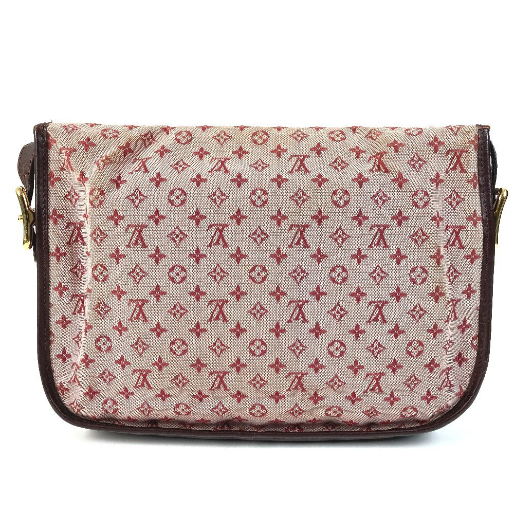 LOUIS VUITTON M92171 Monogram Mini Bérangère Flap Bag, Crossbody Pochette, Shoulder Bag, Monogram Mini Canvas, Women's, Cherry Red