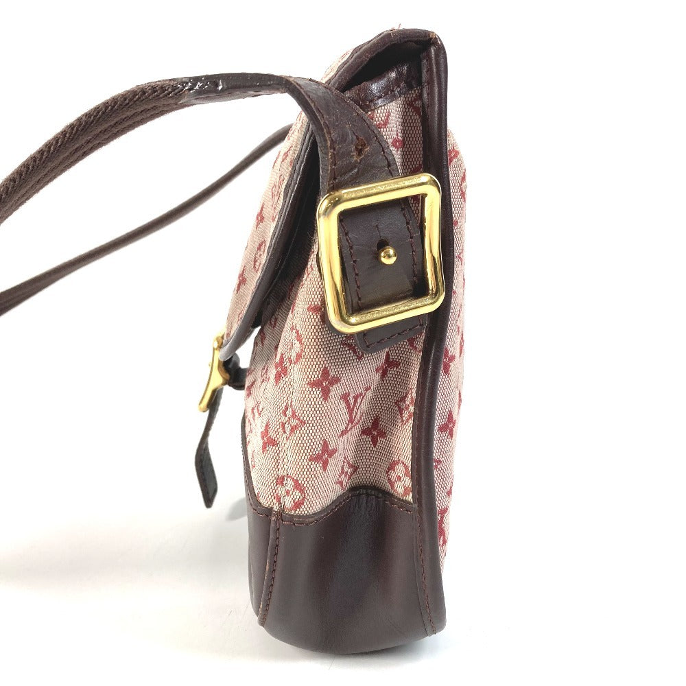 LOUIS VUITTON M92171 Monogram Mini Bérangère Flap Bag, Crossbody Pochette, Shoulder Bag, Monogram Mini Canvas, Women's, Cherry Red