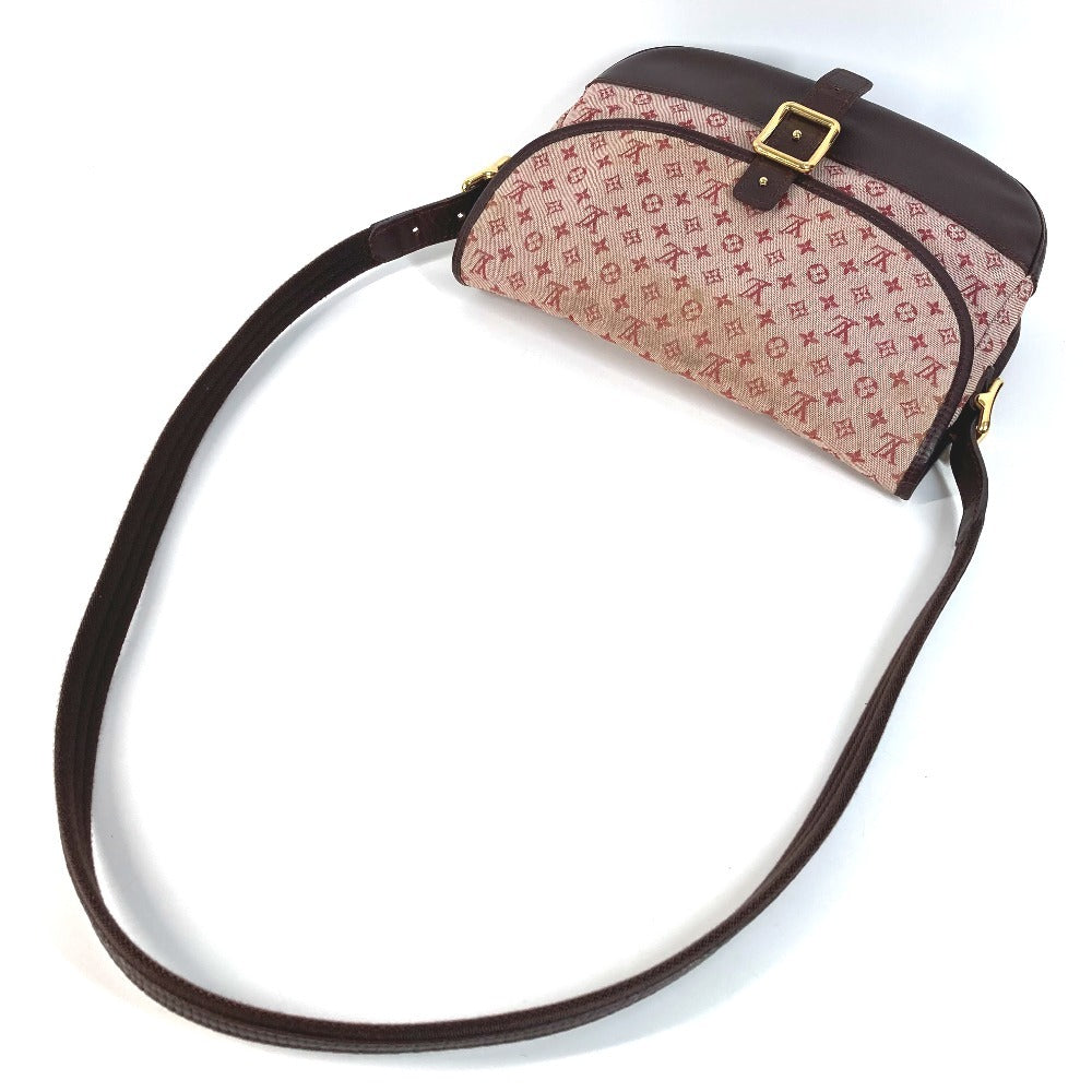 LOUIS VUITTON M92171 Monogram Mini Bérangère Flap Bag, Crossbody Pochette, Shoulder Bag, Monogram Mini Canvas, Women's, Cherry Red