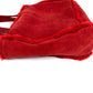 CHANEL Vintage Logo Fur Bag Shoulder Tote Bag Shoulder Bag Fur Women's Red