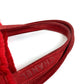 CHANEL Vintage Logo Fur Bag Shoulder Tote Bag Shoulder Bag Fur Women's Red