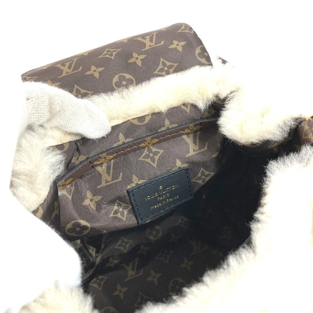 LOUIS VUITTON M11919 LV SKI Nano Teddy Backpack Backpack Bag 3-Way Bag Shoulder Bag Handbag Backpack Shearling Unisex Crème Beige