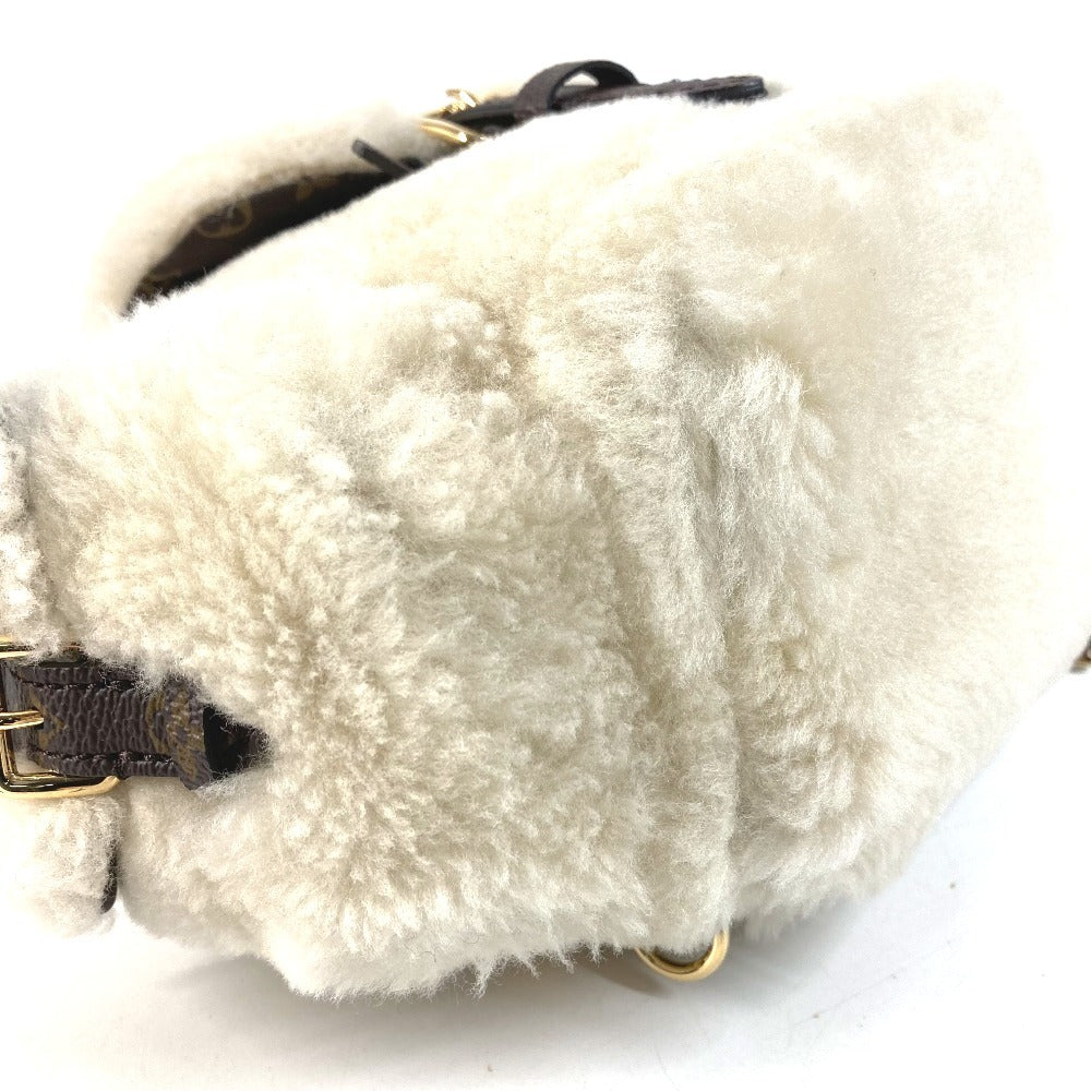 LOUIS VUITTON M11919 LV SKI Nano Teddy Backpack Backpack Bag 3-Way Bag Shoulder Bag Handbag Backpack Shearling Unisex Crème Beige