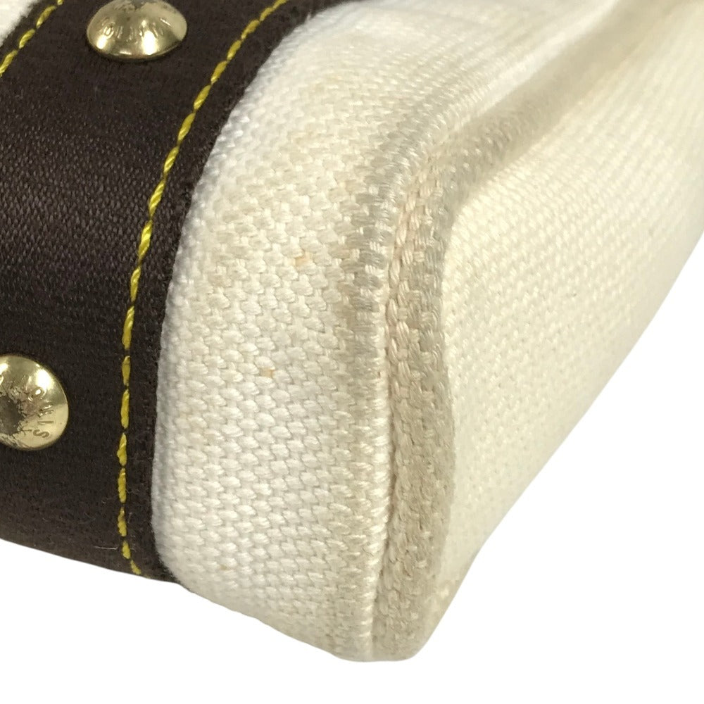LOUIS VUITTON M40039 Antigua Cabas PM Cabas PM Tote Bag Handbag Canvas Unisex White