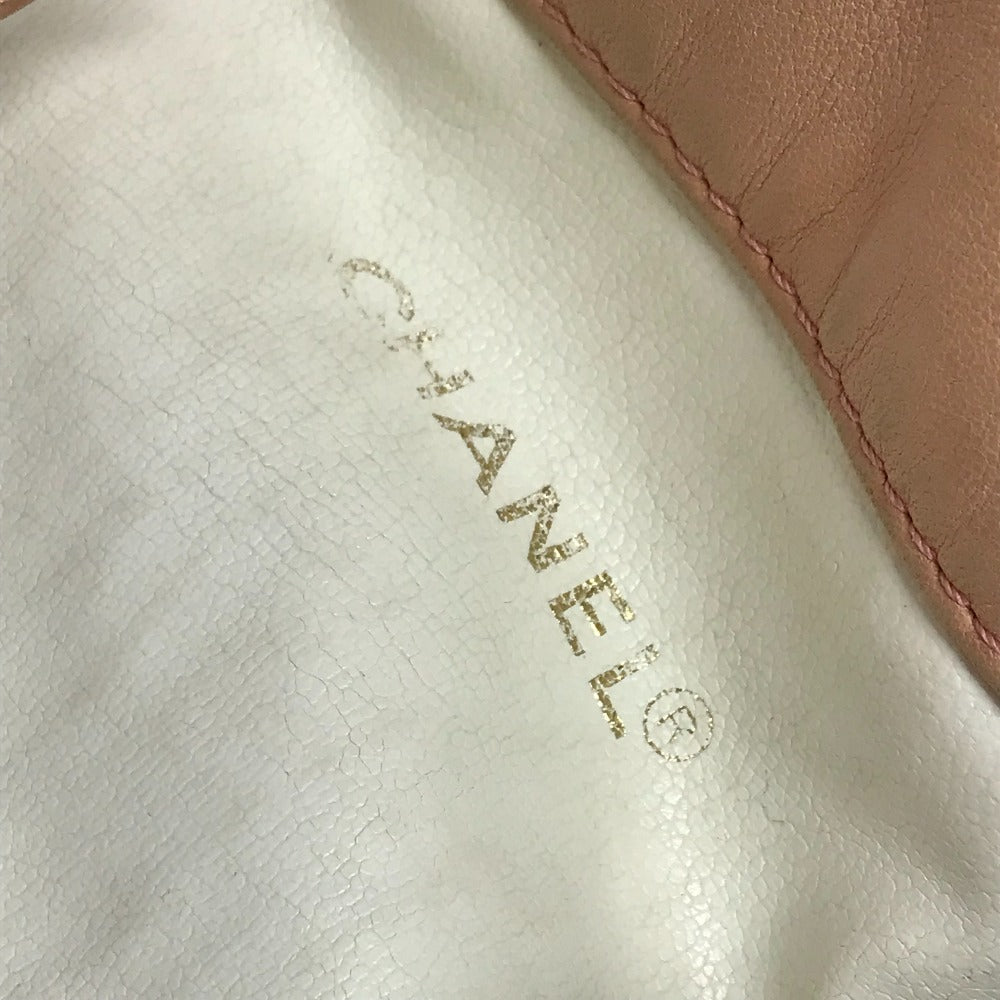 CHANEL ポーチ付き ココボール ヴィンテージ CC ココマーク ロゴ 巾着 カバン バッグ 肩掛け 巾着バッグ ショルダーバッグ レザー ユニセックス ピンク