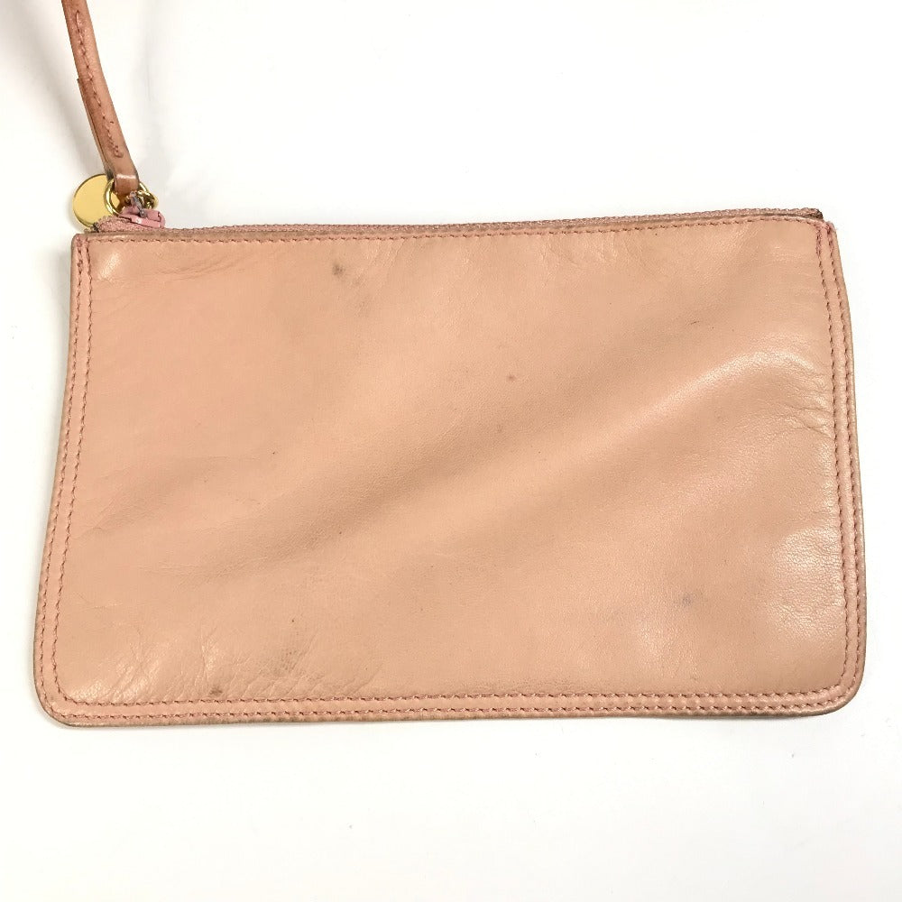 CHANEL ポーチ付き ココボール ヴィンテージ CC ココマーク ロゴ 巾着 カバン バッグ 肩掛け 巾着バッグ ショルダーバッグ レザー ユニセックス ピンク