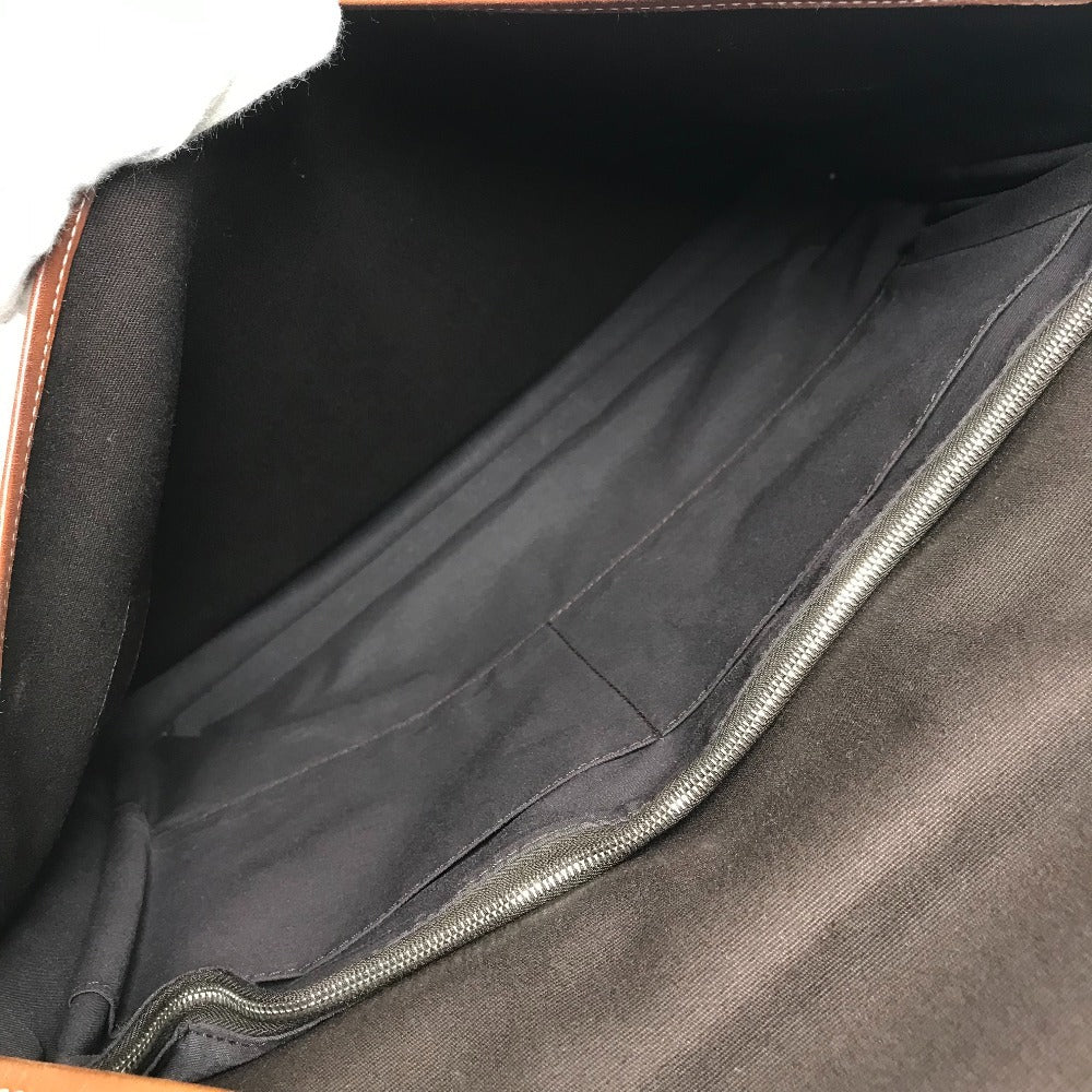 HERMES Buenaventura MM Buenaventura MM Bag Handbag Briefcase Tote Bag Flap Business Bag Leather/Canvas Unisex Brown