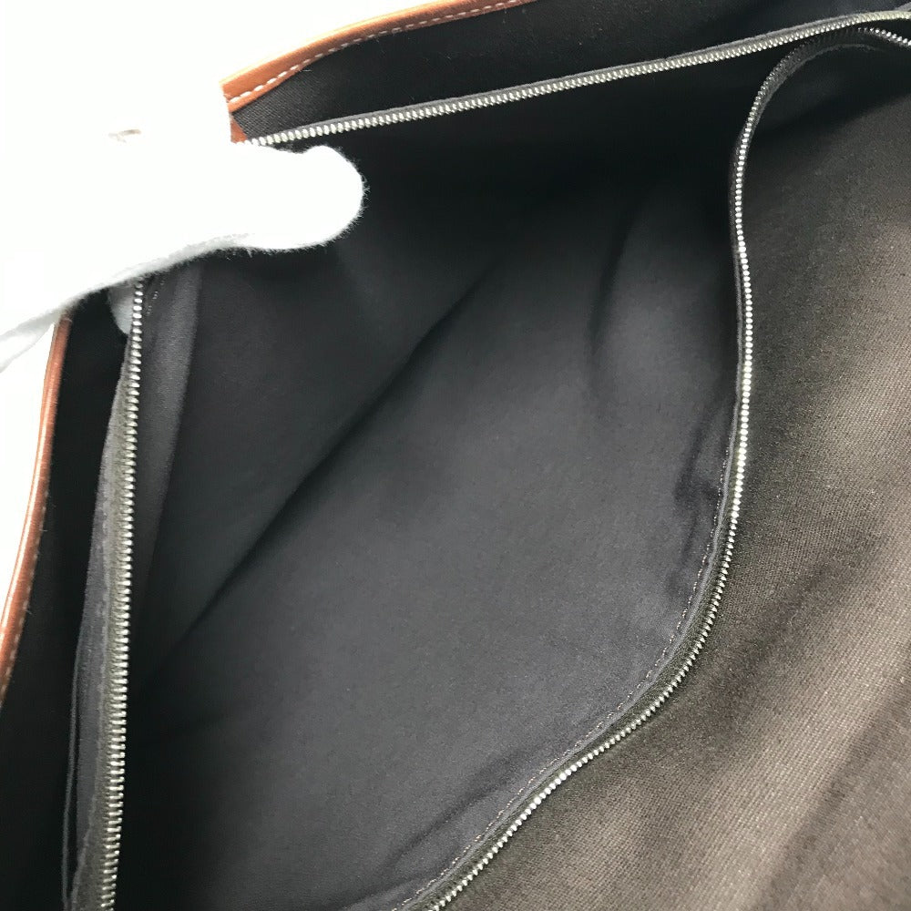 HERMES Buenaventura MM Buenaventura MM Bag Handbag Briefcase Tote Bag Flap Business Bag Leather/Canvas Unisex Brown