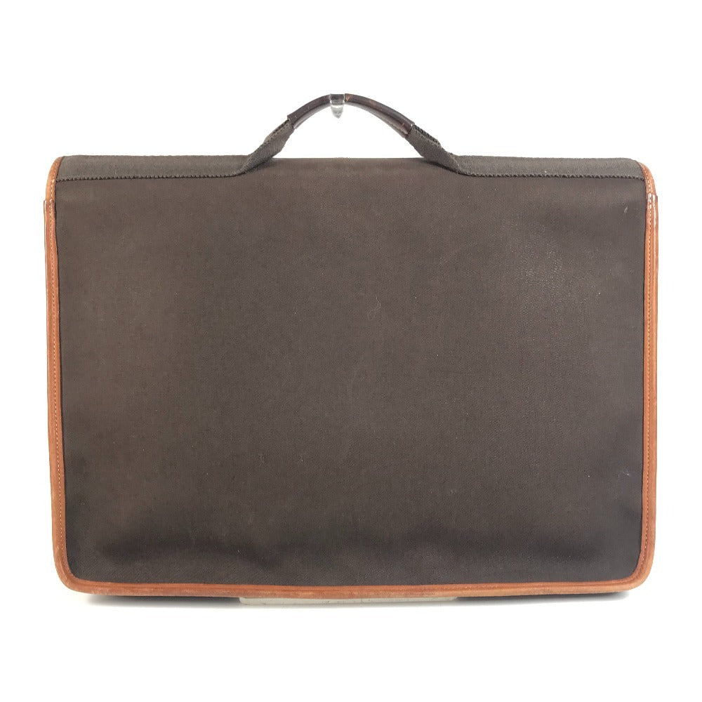 HERMES Buenaventura MM Buenaventura MM Bag Handbag Briefcase Tote Bag Flap Business Bag Leather/Canvas Unisex Brown