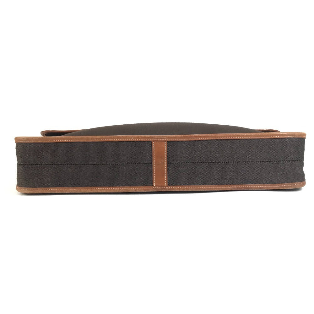 HERMES Buenaventura MM Buenaventura MM Bag Handbag Briefcase Tote Bag Flap Business Bag Leather/Canvas Unisex Brown