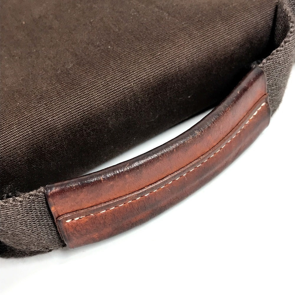 HERMES Buenaventura MM Buenaventura MM Bag Handbag Briefcase Tote Bag Flap Business Bag Leather/Canvas Unisex Brown