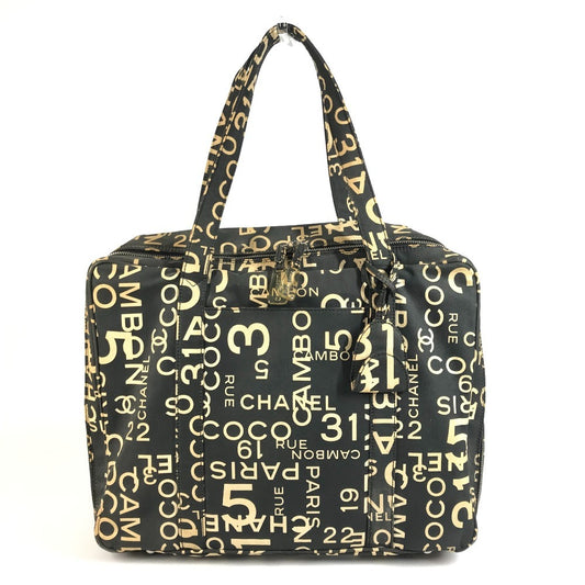 CHANEL バイシーライン CC ココマーク ロゴ カバン バッグ 肩掛け トートバッグ ショルダーバッグ キャンバス ユニセックス ブラック