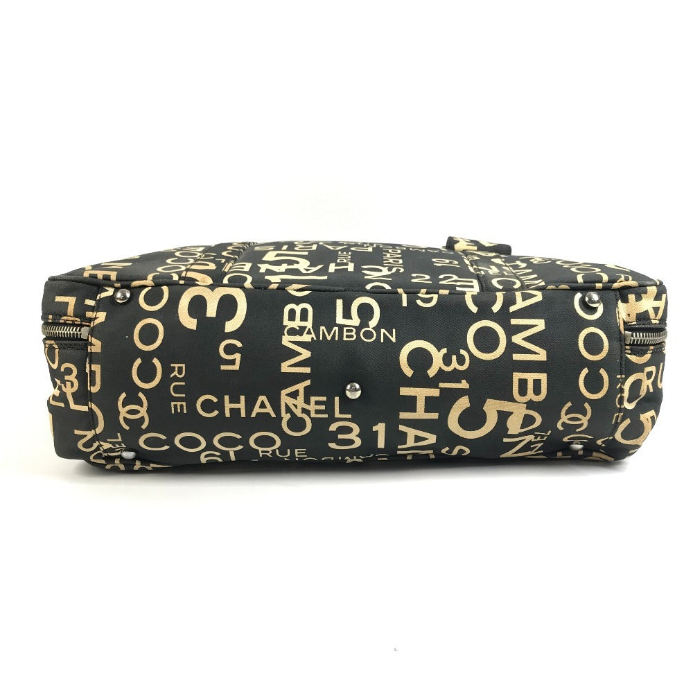 CHANEL バイシーライン CC ココマーク ロゴ カバン バッグ 肩掛け トートバッグ ショルダーバッグ キャンバス ユニセックス ブラック