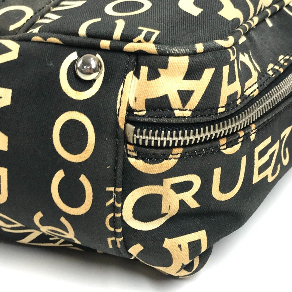 CHANEL バイシーライン CC ココマーク ロゴ カバン バッグ 肩掛け トートバッグ ショルダーバッグ キャンバス ユニセックス ブラック