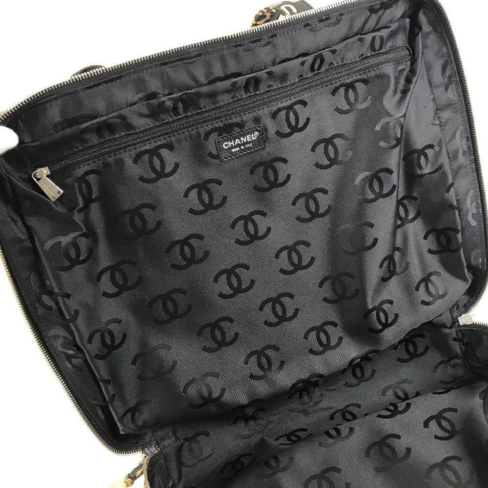 CHANEL バイシーライン CC ココマーク ロゴ カバン バッグ 肩掛け トートバッグ ショルダーバッグ キャンバス ユニセックス ブラック