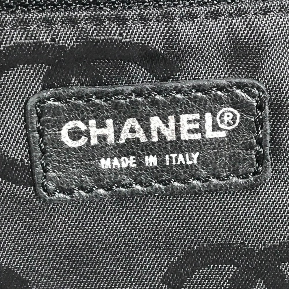 CHANEL バイシーライン CC ココマーク ロゴ カバン バッグ 肩掛け トートバッグ ショルダーバッグ キャンバス ユニセックス ブラック
