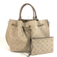 LOUIS VUITTON M54403 Monogram Mahina Girolata Bag Tote Bag Handbag Monogram Mahina Leather Women's Galet Beige