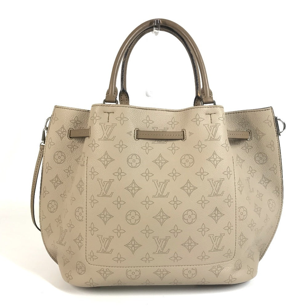 LOUIS VUITTON M54403 Monogram Mahina Girolata Bag Tote Bag Handbag Monogram Mahina Leather Women's Galet Beige