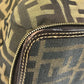 FENDI ヴィンテージ ズッカ ロゴ 折り畳み エコバッグ カバン バッグ 肩掛け トートバッグ ハンドバッグ ショルダーバッグ キャンバス ユニセックス ブラウン