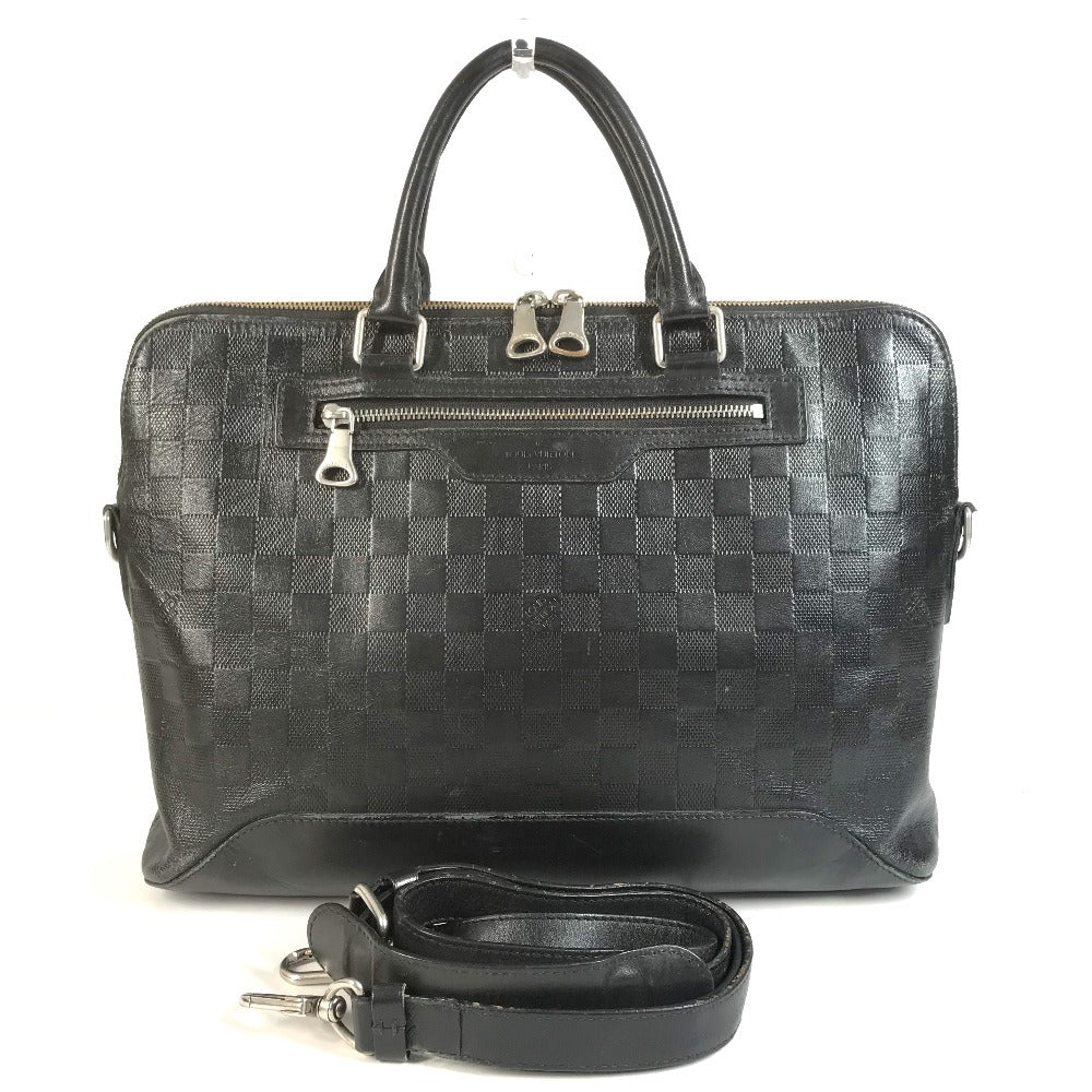 LOUIS VUITTON N41019 Damier Infini Avenue Briefcase Bag Handbag Shoulder Bag 2-Way Bag Business Bag Damier Infini Leather Unisex Noir Black