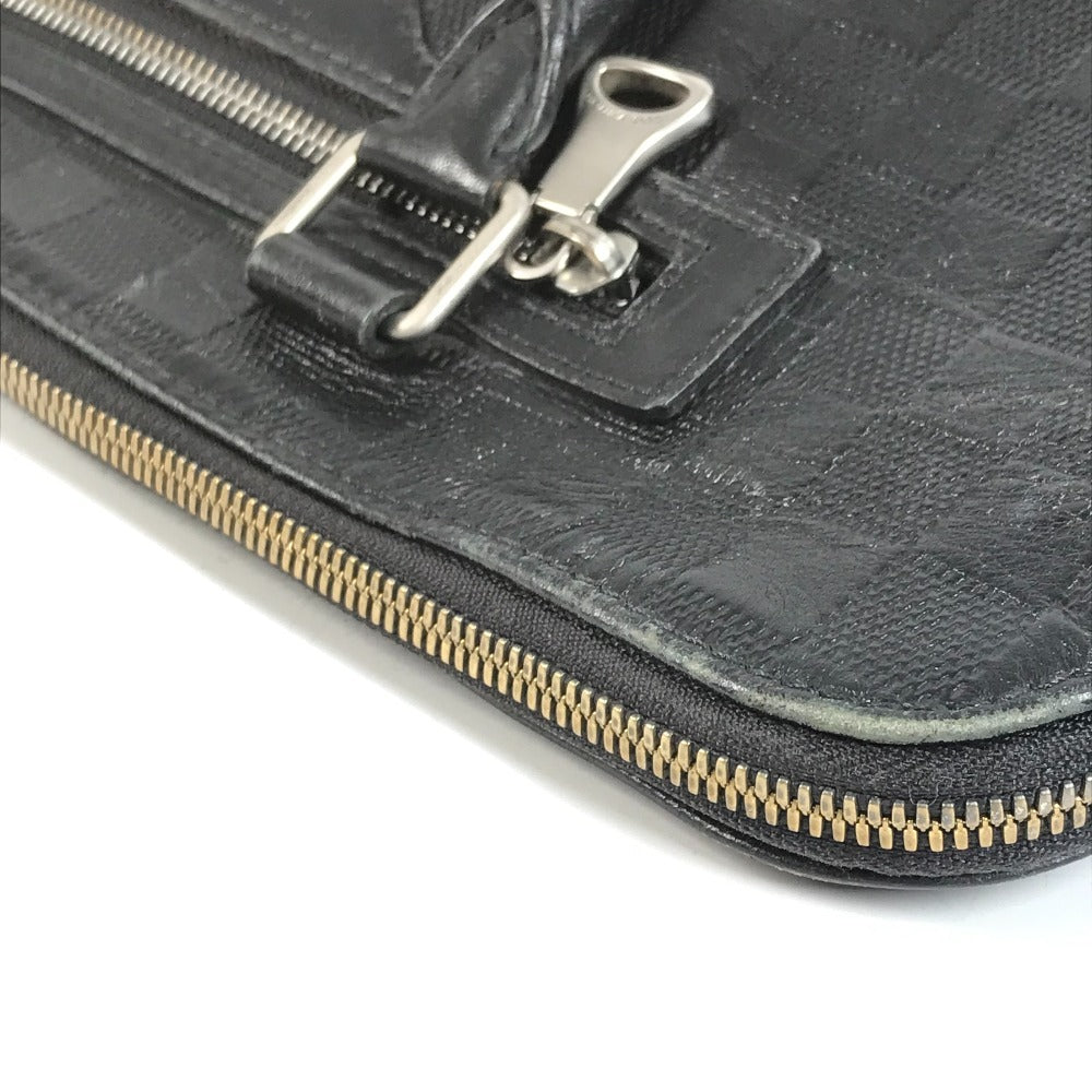 LOUIS VUITTON N41019 Damier Infini Avenue Briefcase Bag Handbag Shoulder Bag 2-Way Bag Business Bag Damier Infini Leather Unisex Noir Black