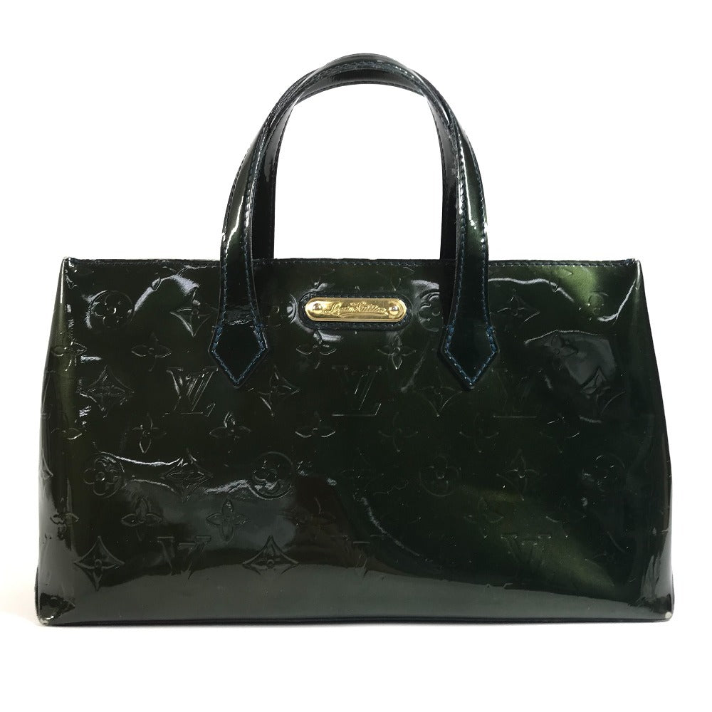 LOUIS VUITTON M93684 Monogram Vernis Wilshire PM Wilshire PM Bag Tote Bag Handbag Monogram Vernis Women's Bleu Nuit Blue