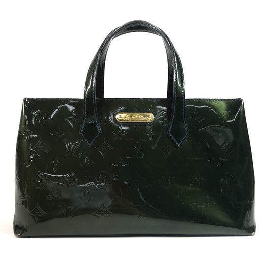 LOUIS VUITTON M93684 Monogram Vernis Wilshire PM Wilshire PM Bag Tote Bag Handbag Monogram Vernis Women's Bleu Nuit Blue