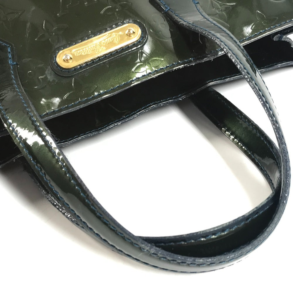 LOUIS VUITTON M93684 Monogram Vernis Wilshire PM Wilshire PM Bag Tote Bag Handbag Monogram Vernis Women's Bleu Nuit Blue