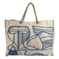 HERMES Beach Bag Talassa Bag Logo Handbag Shoulder Bag Boston Bag Tote Bag Shoulder Bag Cotton Unisex Beige