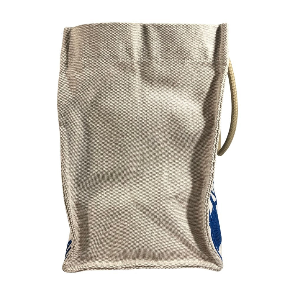 HERMES Beach Bag Talassa Bag Logo Handbag Shoulder Bag Boston Bag Tote Bag Shoulder Bag Cotton Unisex Beige