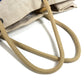 HERMES Beach Bag Talassa Bag Logo Handbag Shoulder Bag Boston Bag Tote Bag Shoulder Bag Cotton Unisex Beige