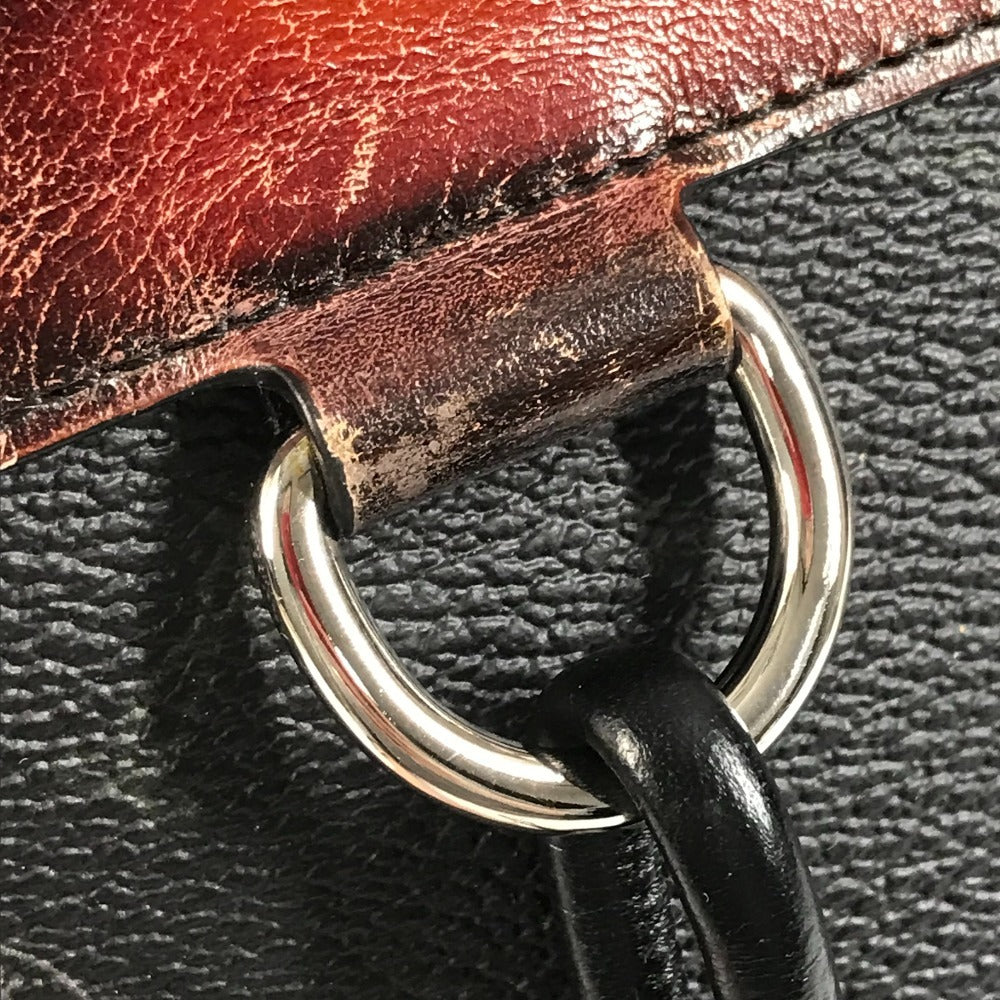 Berluti Escapade Logo Pouch Bag Second Bag Clutch Bag Leather Unisex Black