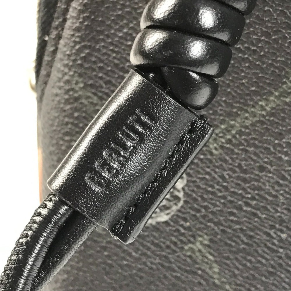 Berluti Escapade Logo Pouch Bag Second Bag Clutch Bag Leather Unisex Black
